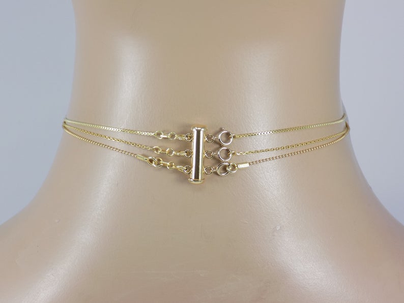 18k Gold Fill Layered Necklace Detangler, Multi Strand Necklace Detangler  Clasp, Layering Necklace Spacer, Layer Necklaces / Stack Bracelet K-042 -  K-045 L-575