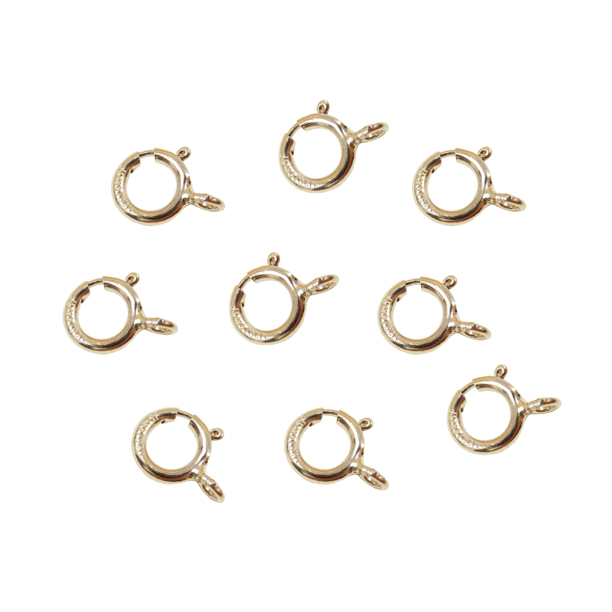 Spring Ring Clasp 6mm. 14 K Gold Filledw/ closed ring.