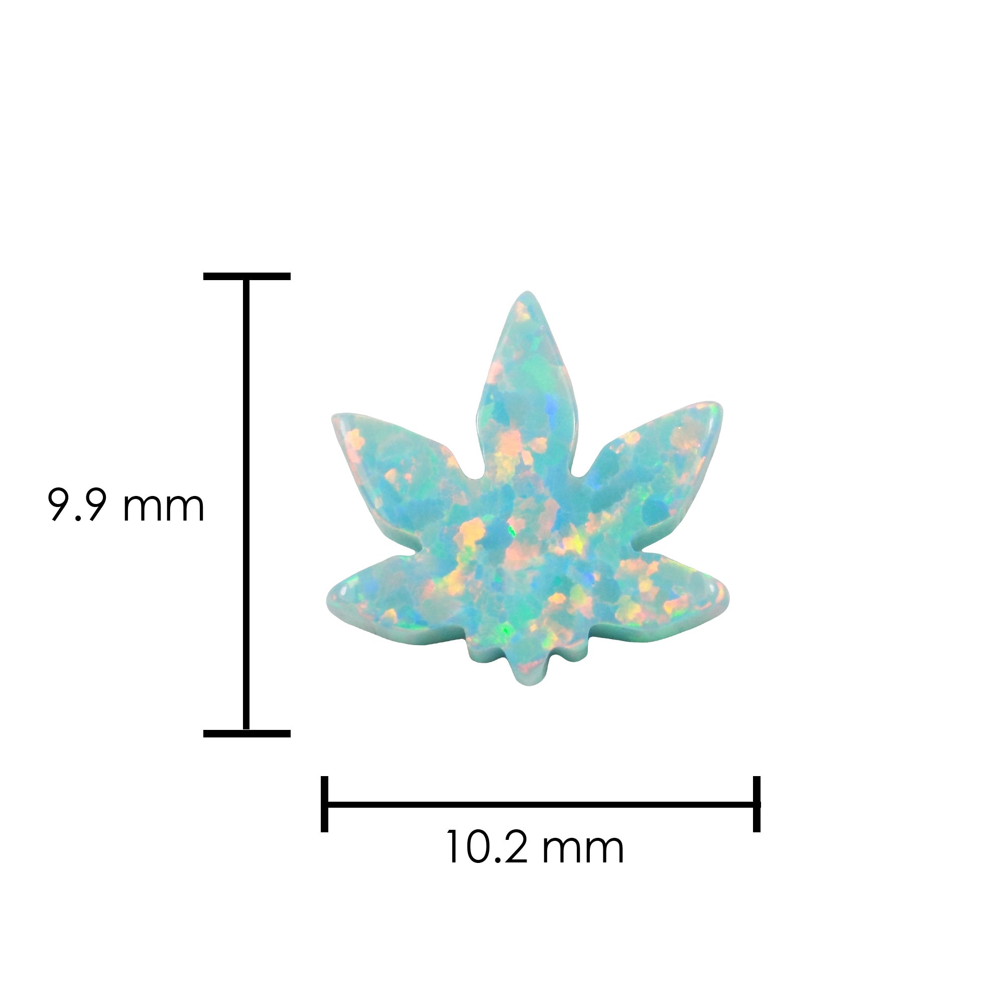 green opal marijuana charm