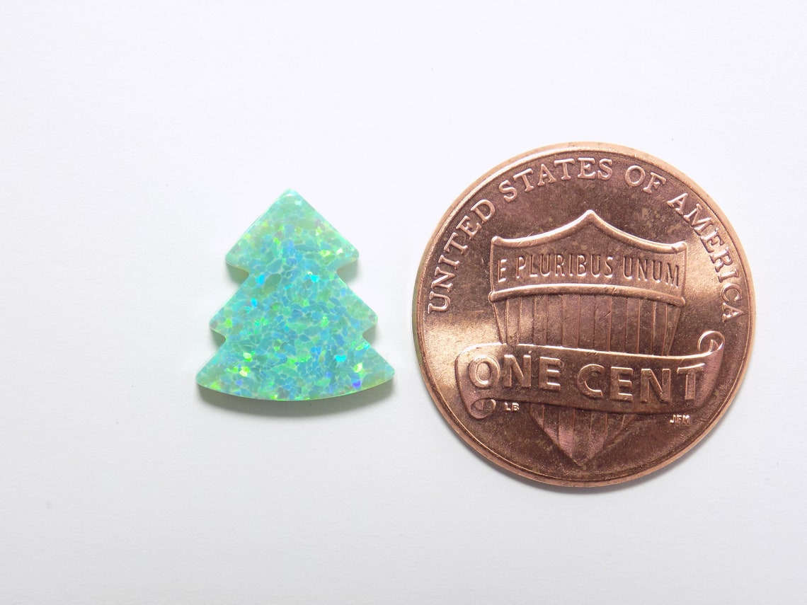Opal Christmas Tree Charm