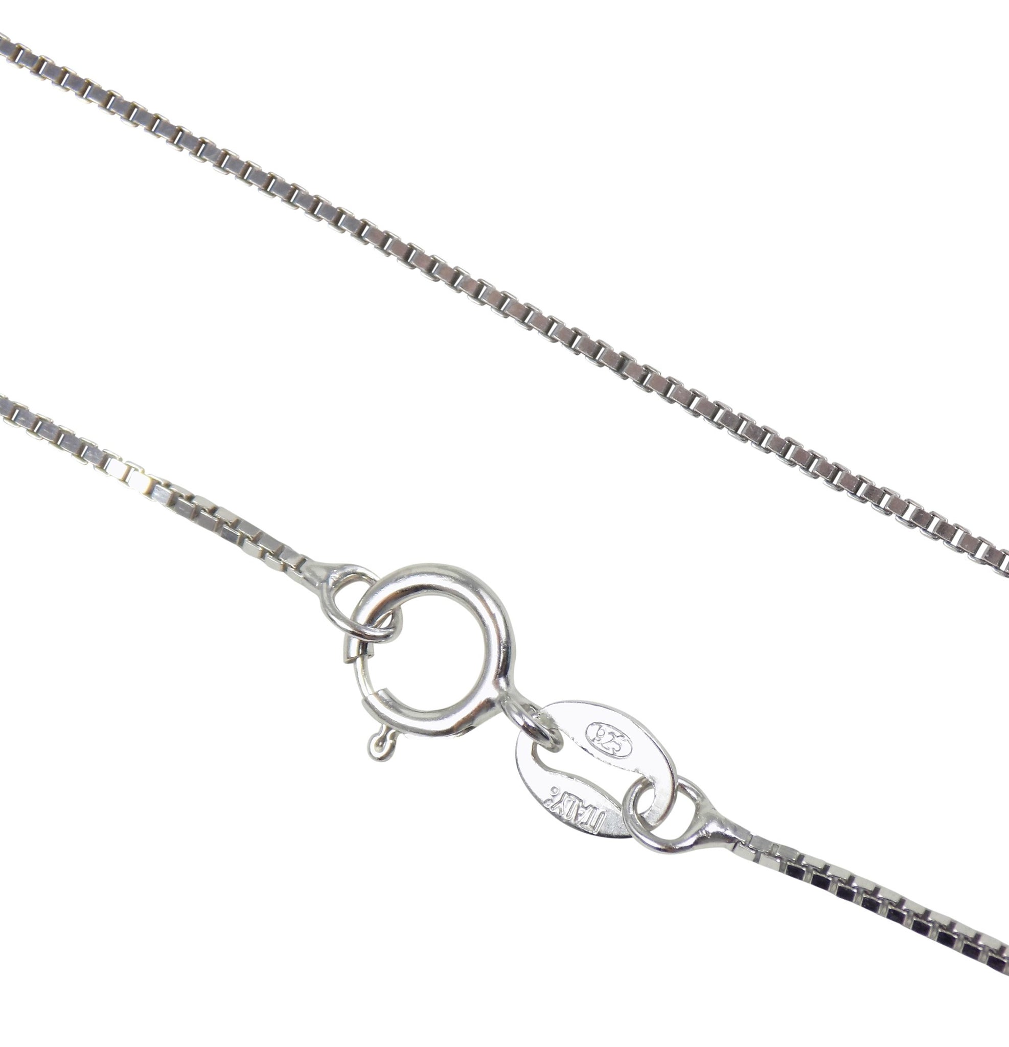 silver chain necklace for pendant. silver box chain wholesale