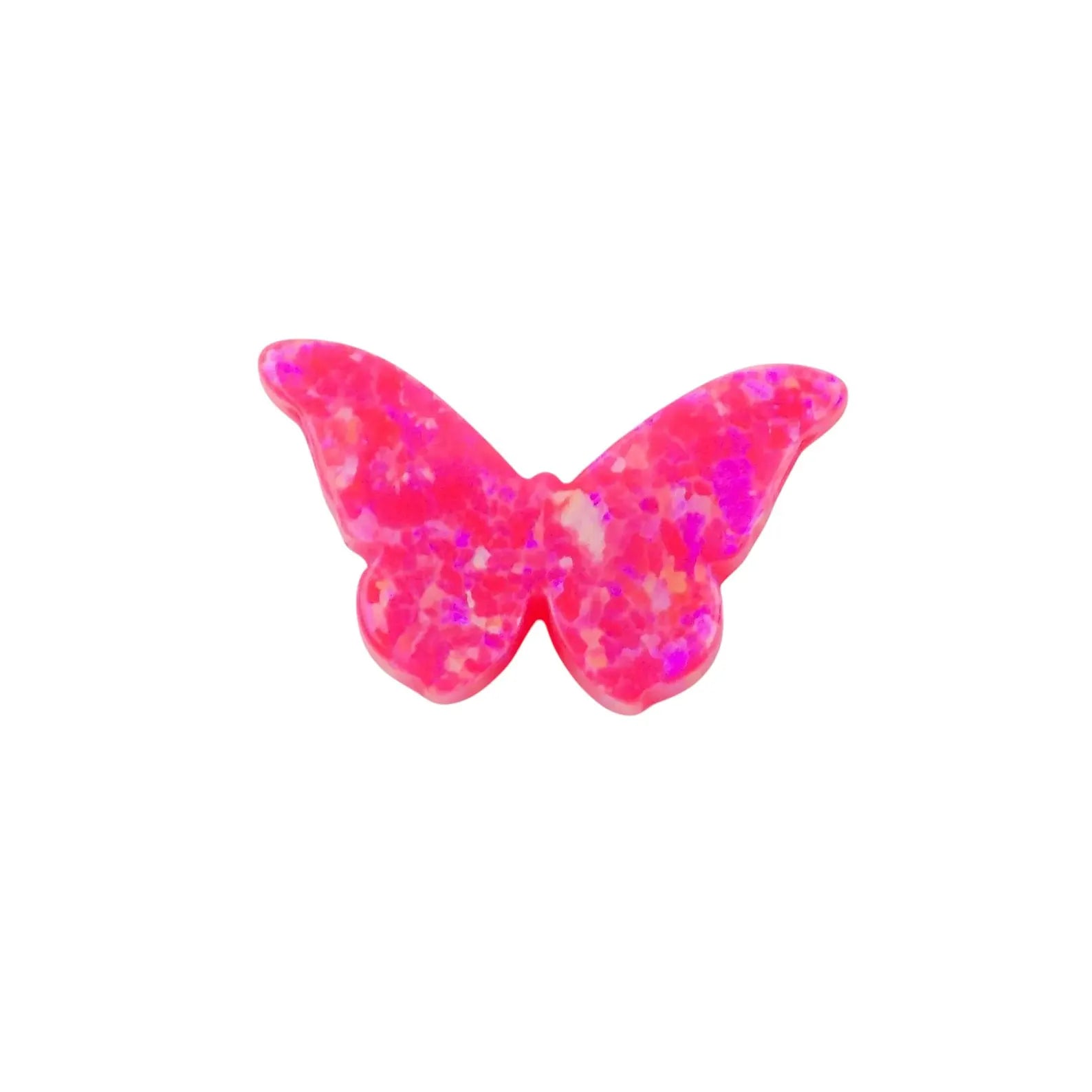 Opal Butterfly, Opal Butterfly 8.6mmx14.1mm Side Hole, Authentic Lab-created Opal Bead USA Seller