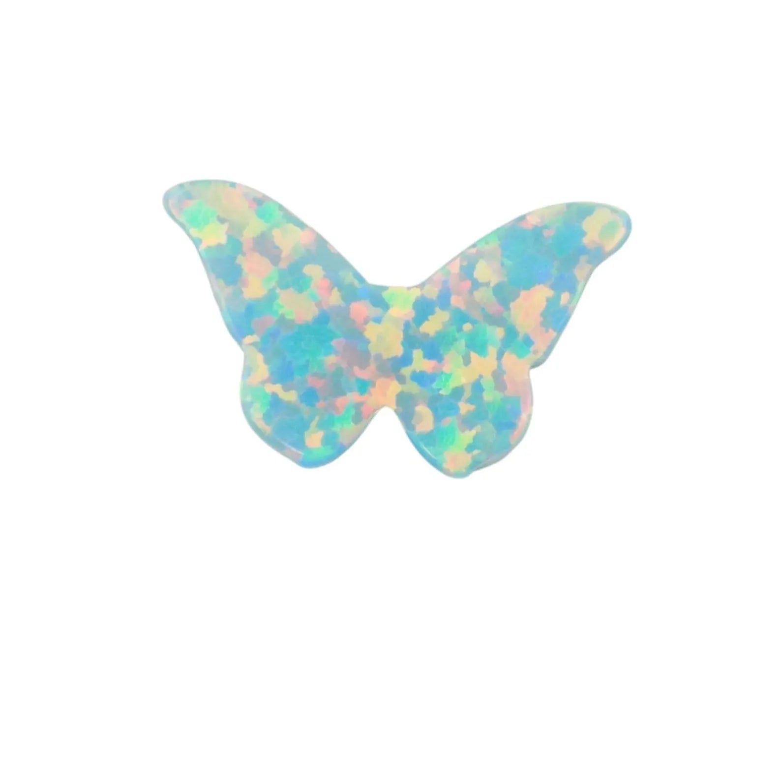 Opal Butterfly, Opal Butterfly 8.6mmx14.1mm Side Hole, Authentic Lab-created Opal Bead USA Seller