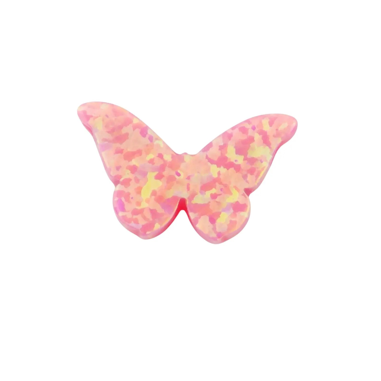 Opal Butterfly, Opal Butterfly 8.6mmx14.1mm Side Hole, Authentic Lab-created Opal Bead USA Seller