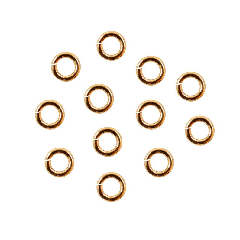 Open Jump Rings 4mm 14K Gold Filled 20 Ga  (0.81x4.0mm)