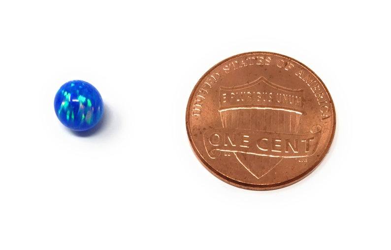 6mm Dot Opal Round Beads. Wholesale Lab Created Ball Charm, Opal Round Shape Full drilled hole
