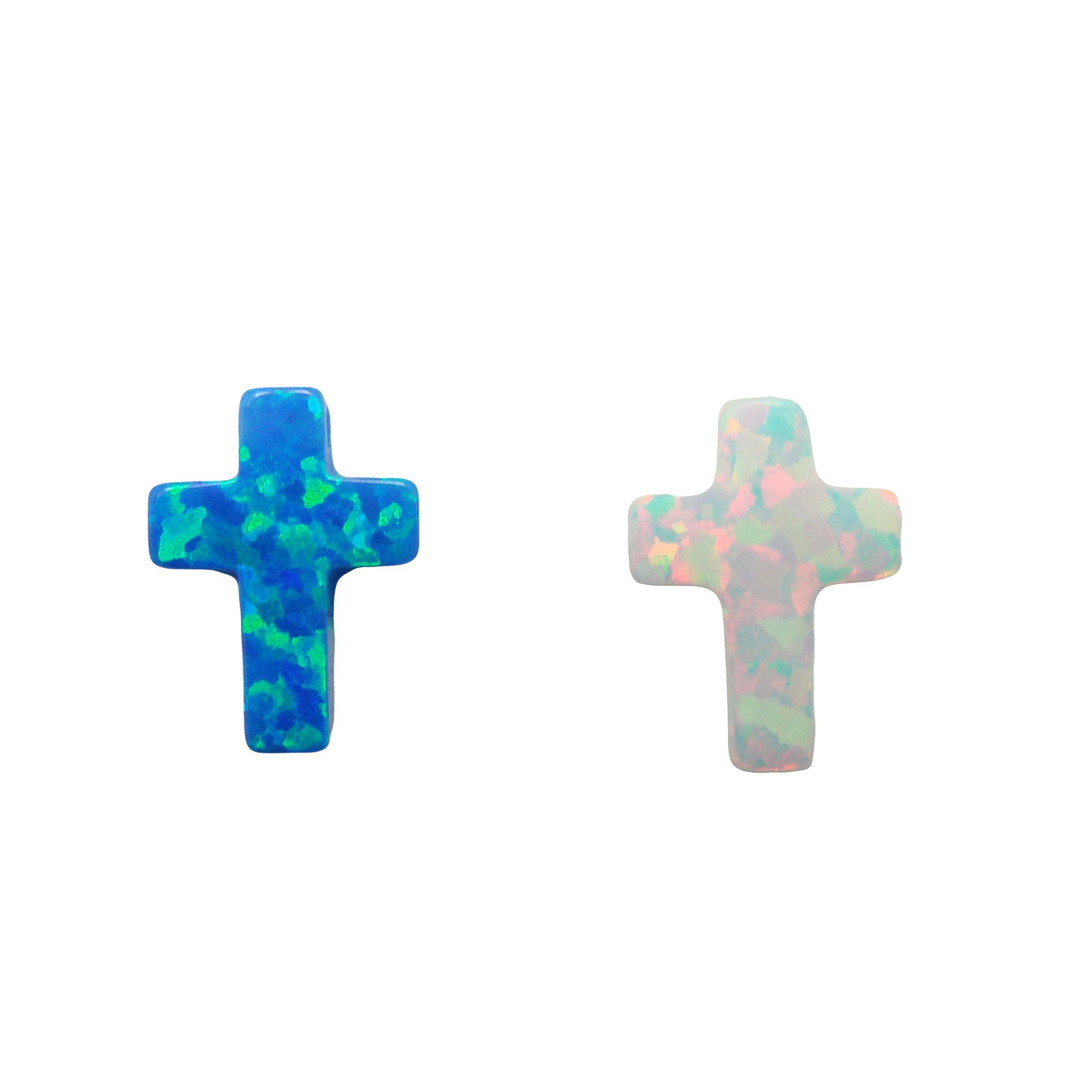 opal cross pendants