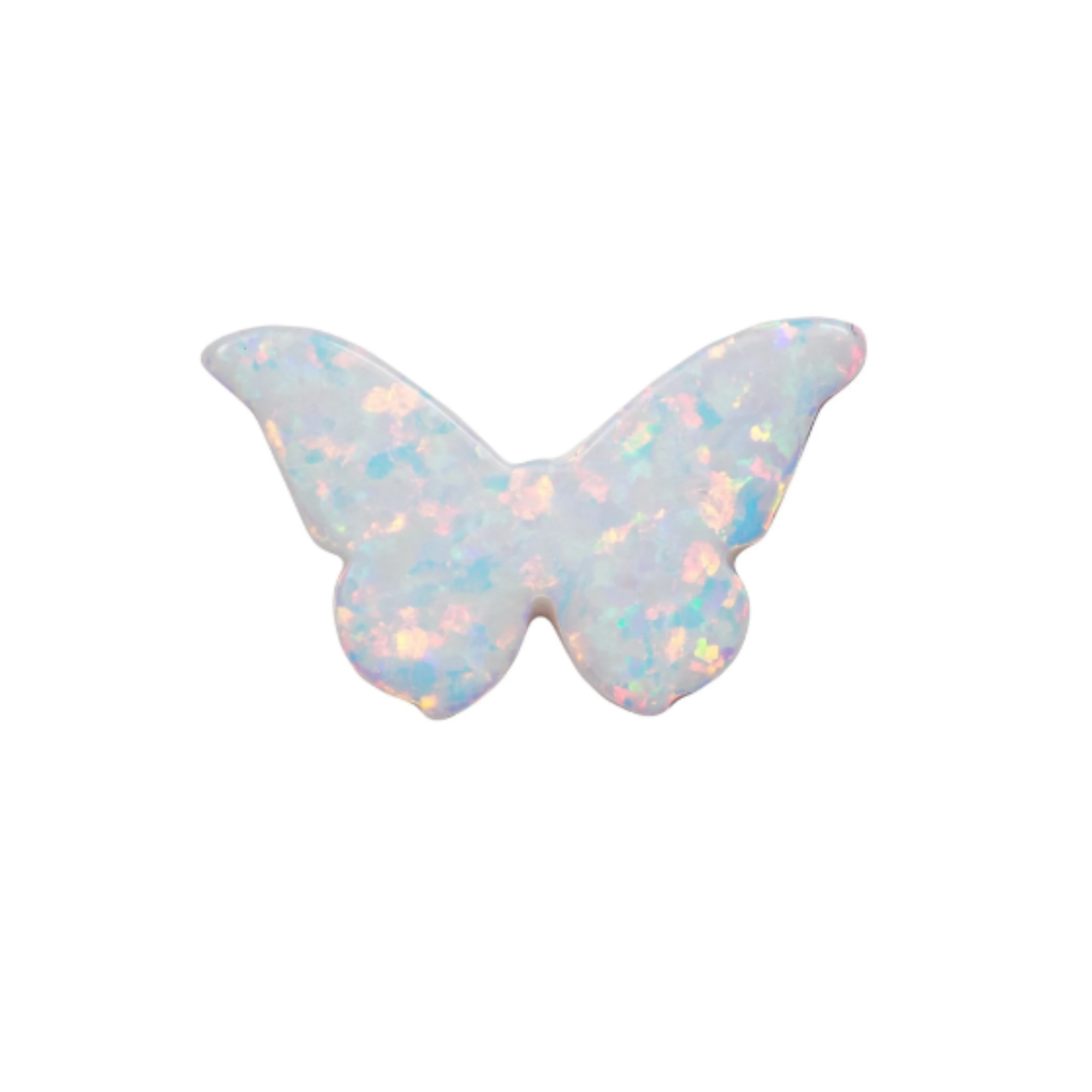 Opal Butterfly, Opal Butterfly 8.6mmx14.1mm Side Hole, Authentic Lab-created Opal Bead USA Seller