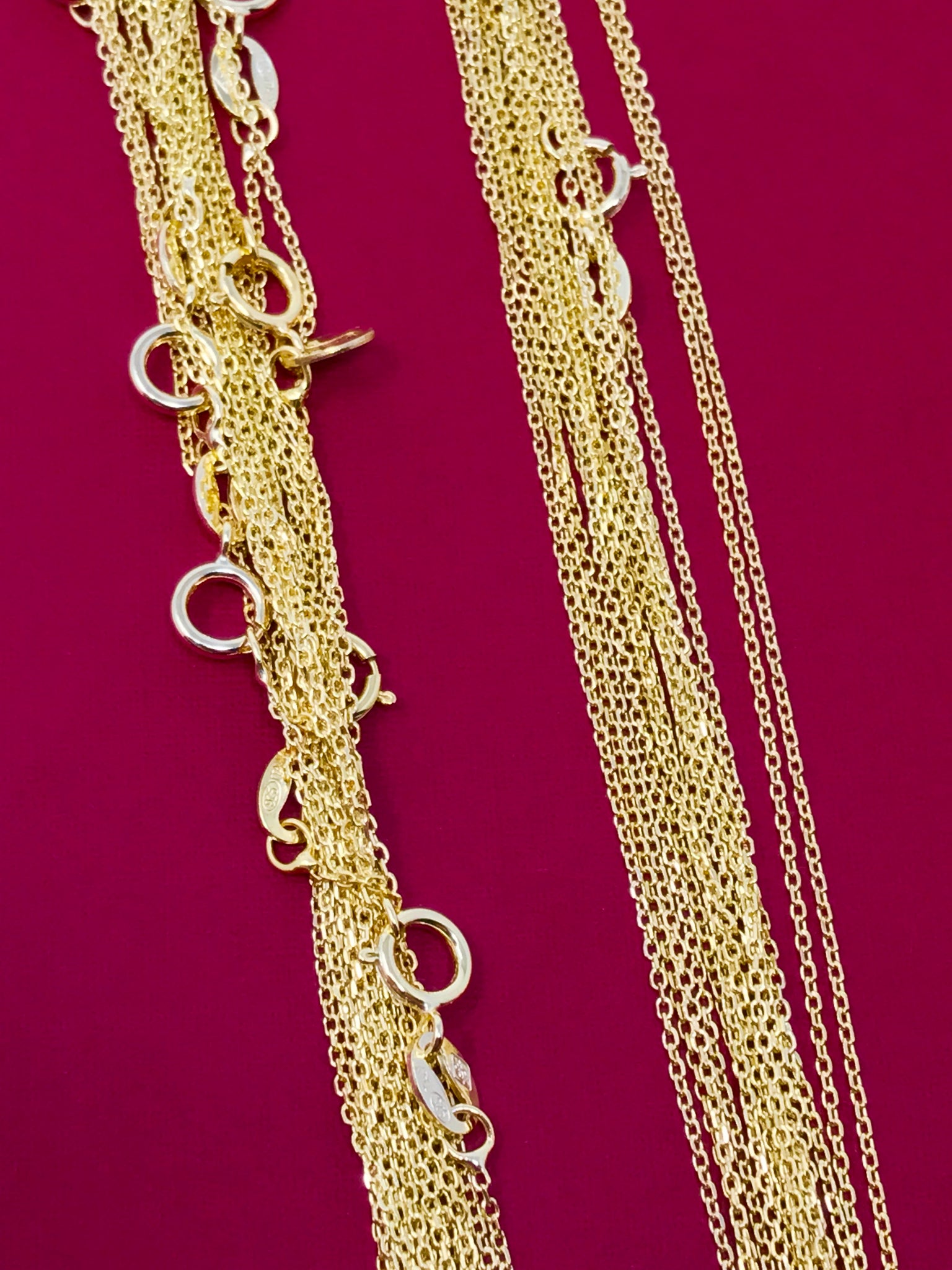 Cable Chain Gold Plated 925 Sterling Silver 1.00mm