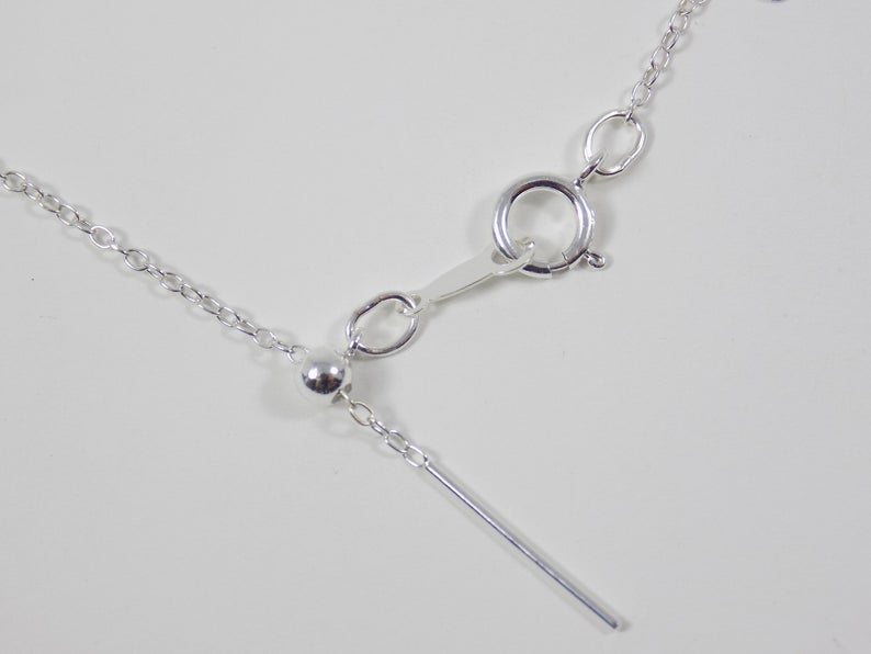 Add A Bead Chain Necklace. 925 Sterling Silver Necklace Adjustable Chain