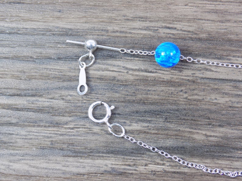 Add A Bead Chain Necklace. 925 Sterling Silver Necklace Adjustable Chain