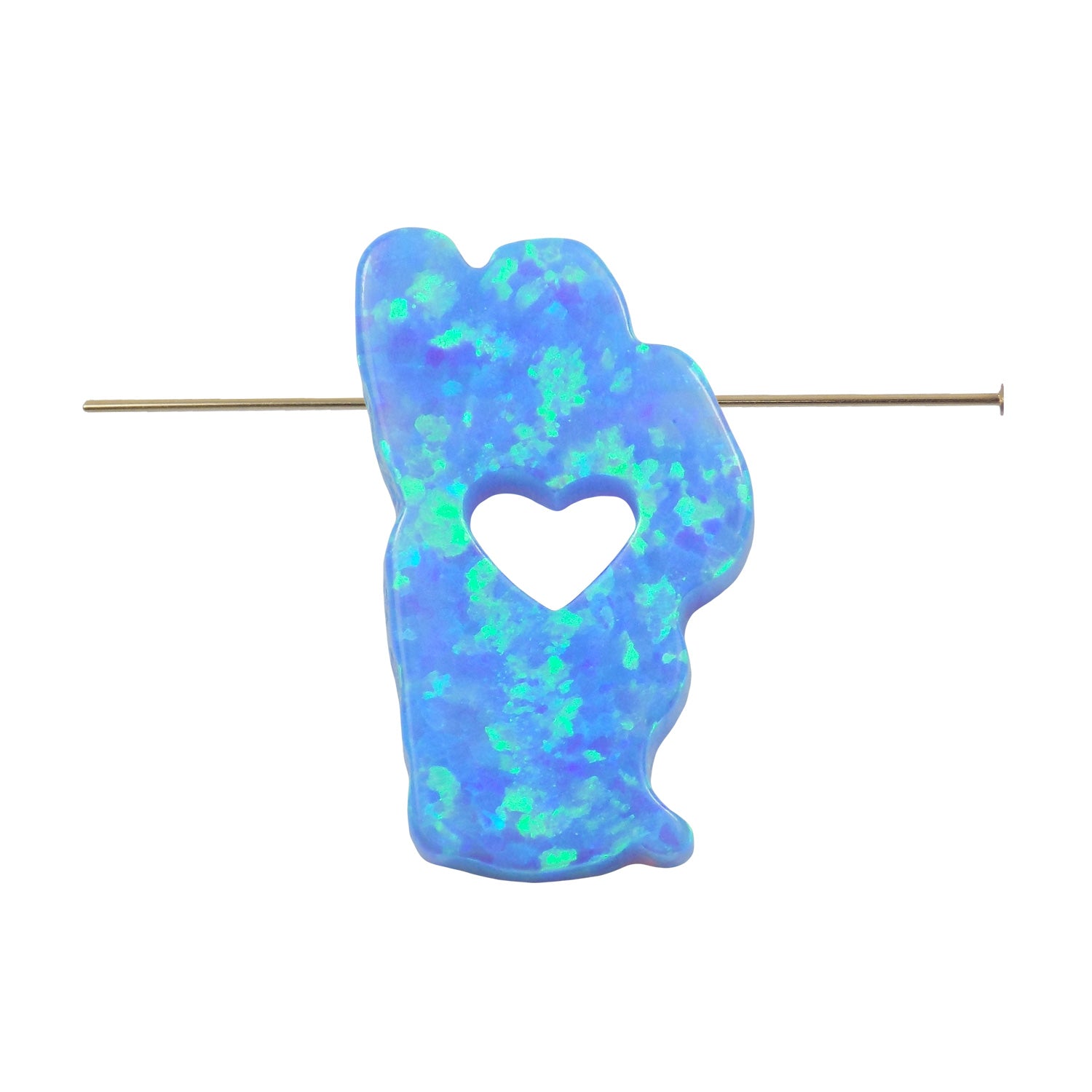 Lake Tahoe Opal Pendant blue