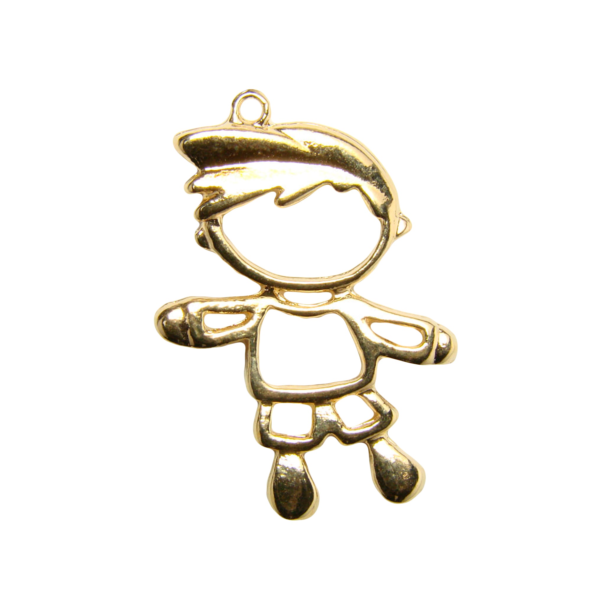 Gold boy pendant