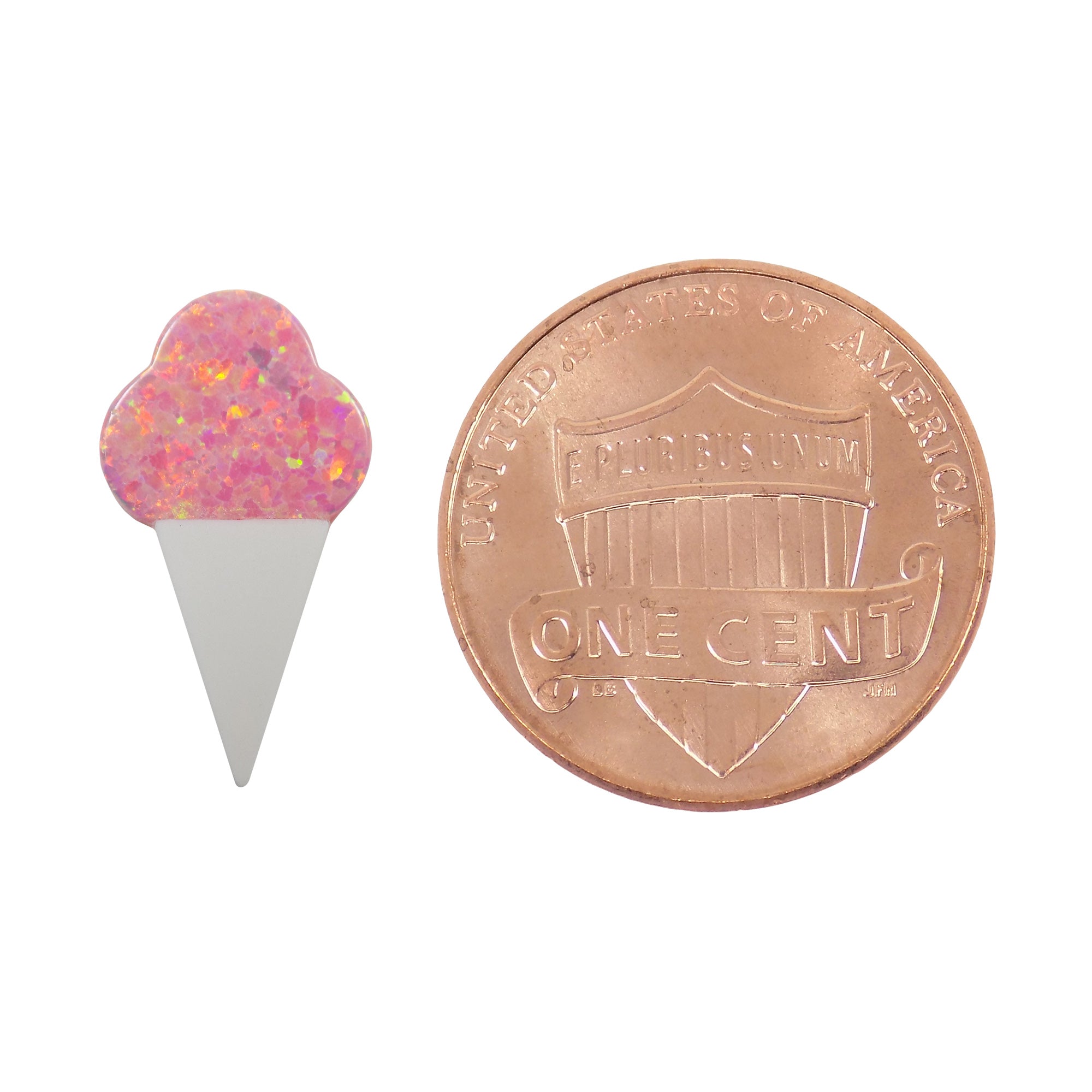 Opal Ice Cream Cone Pendant
