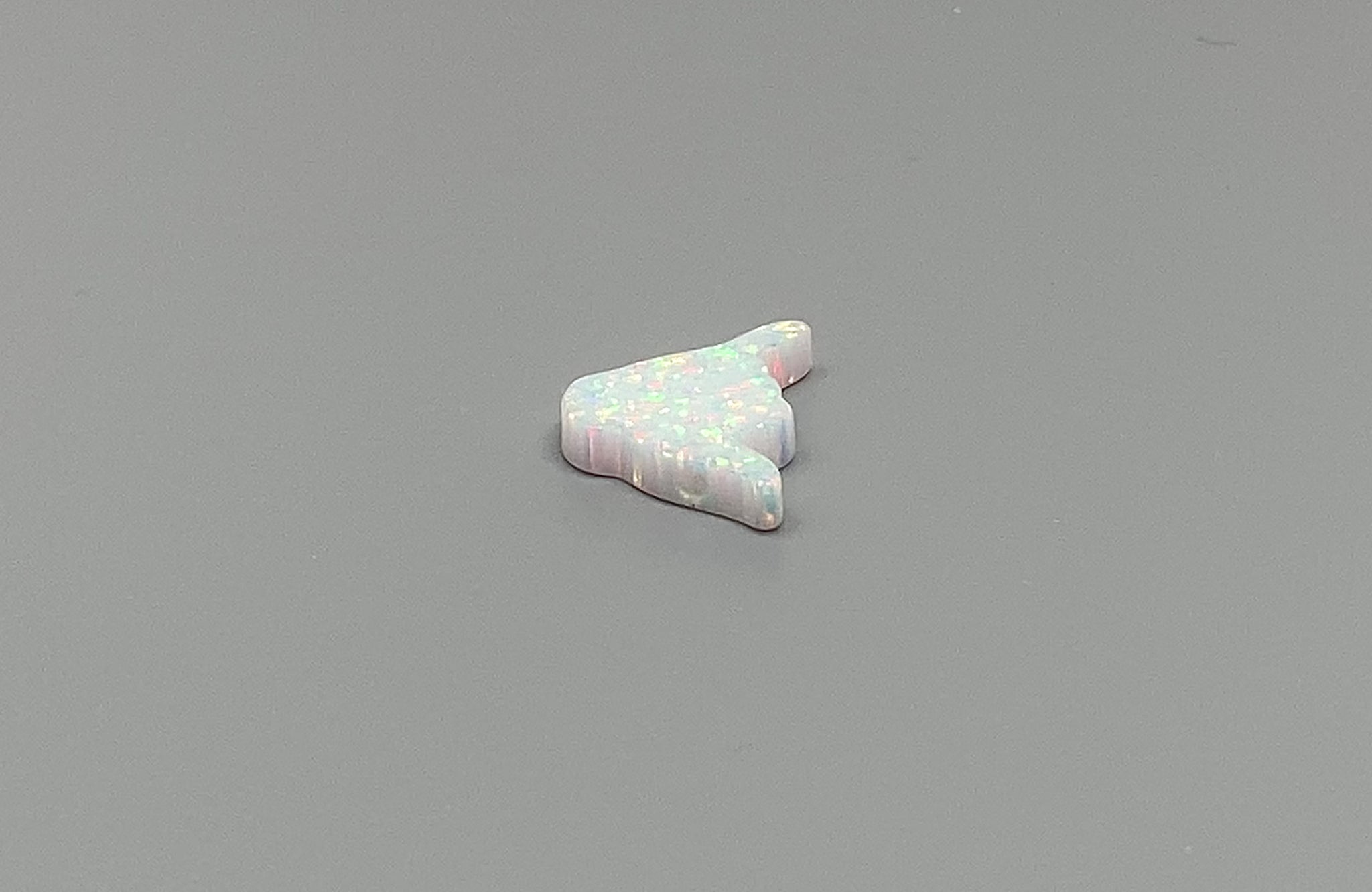 Lab-Created Opal Shaka Hand Pendant Bead
