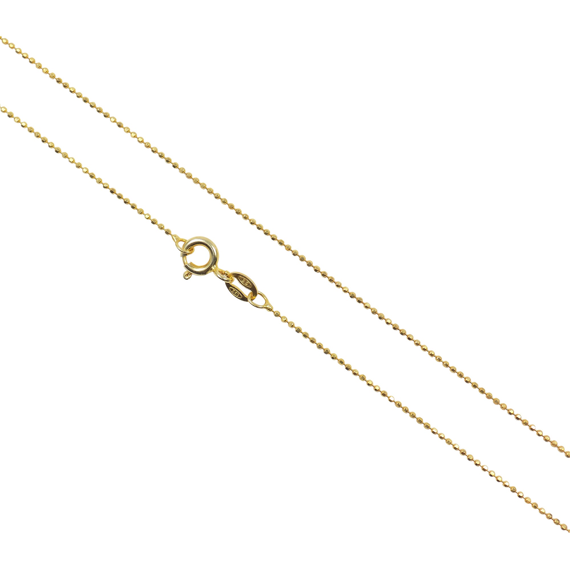 Gold Plated Chain 1.0 mm, Italian 925 Sterling Silver
