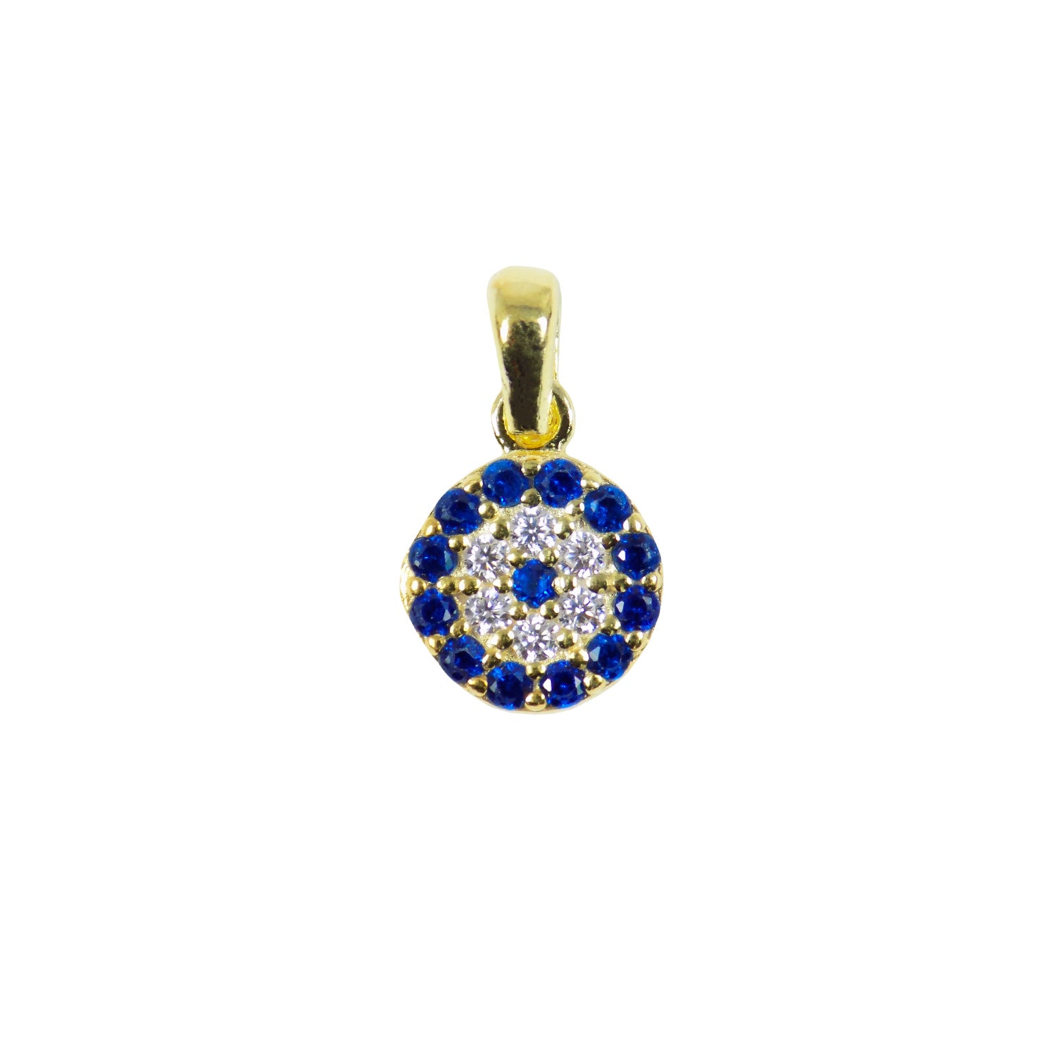 gold evil eye pendant