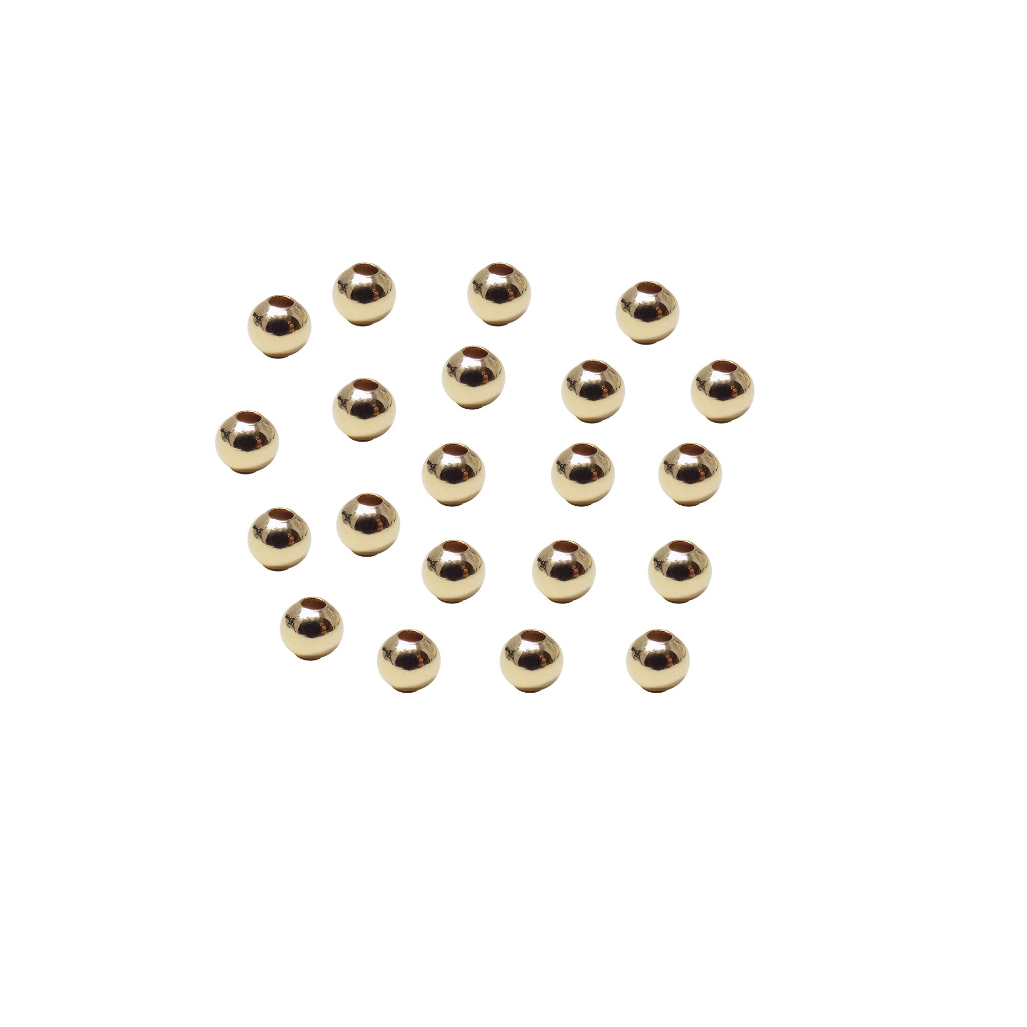 6MM - 100, 300, 500, and 1000pcs 14K Gold Filled Round Spacer Beads, SEAMLESS, POLISHED, Made in the USA, Highest Quality online OV17