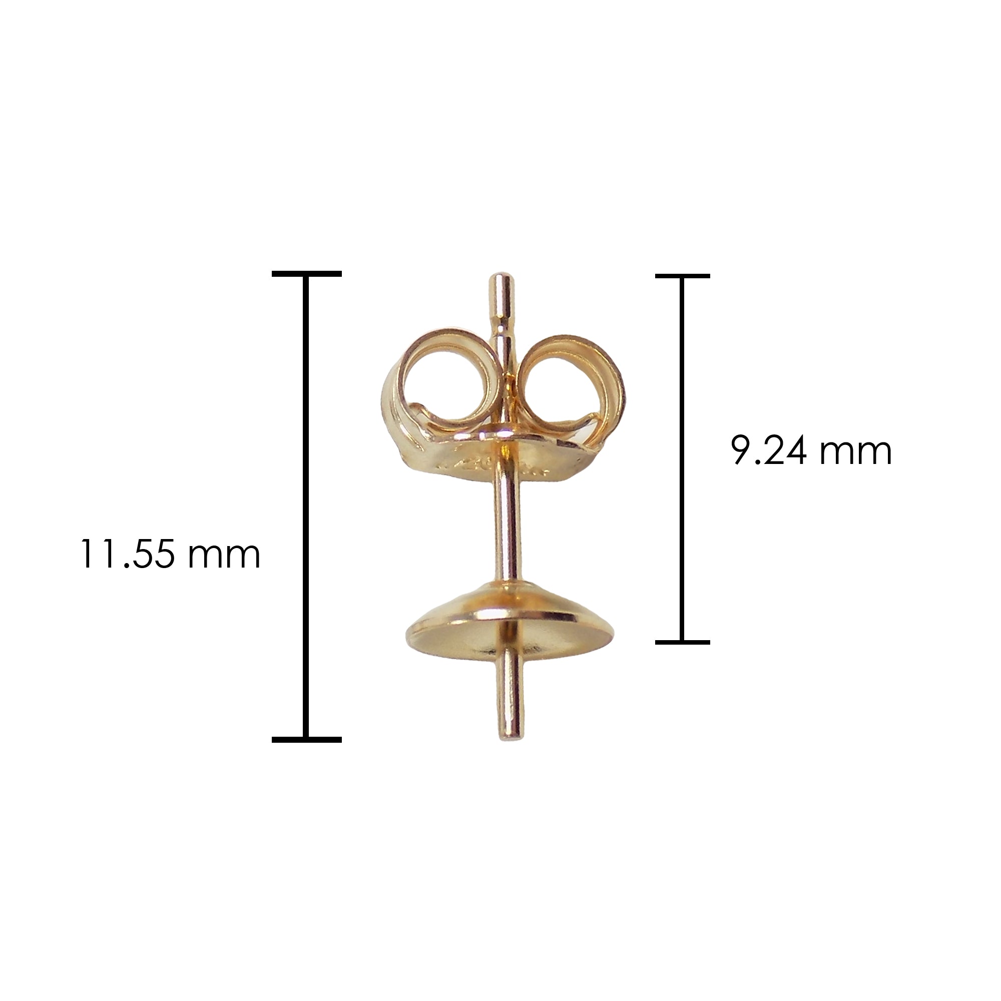 Cup and Earring Back 5.0mm. wholesale earrings supplies