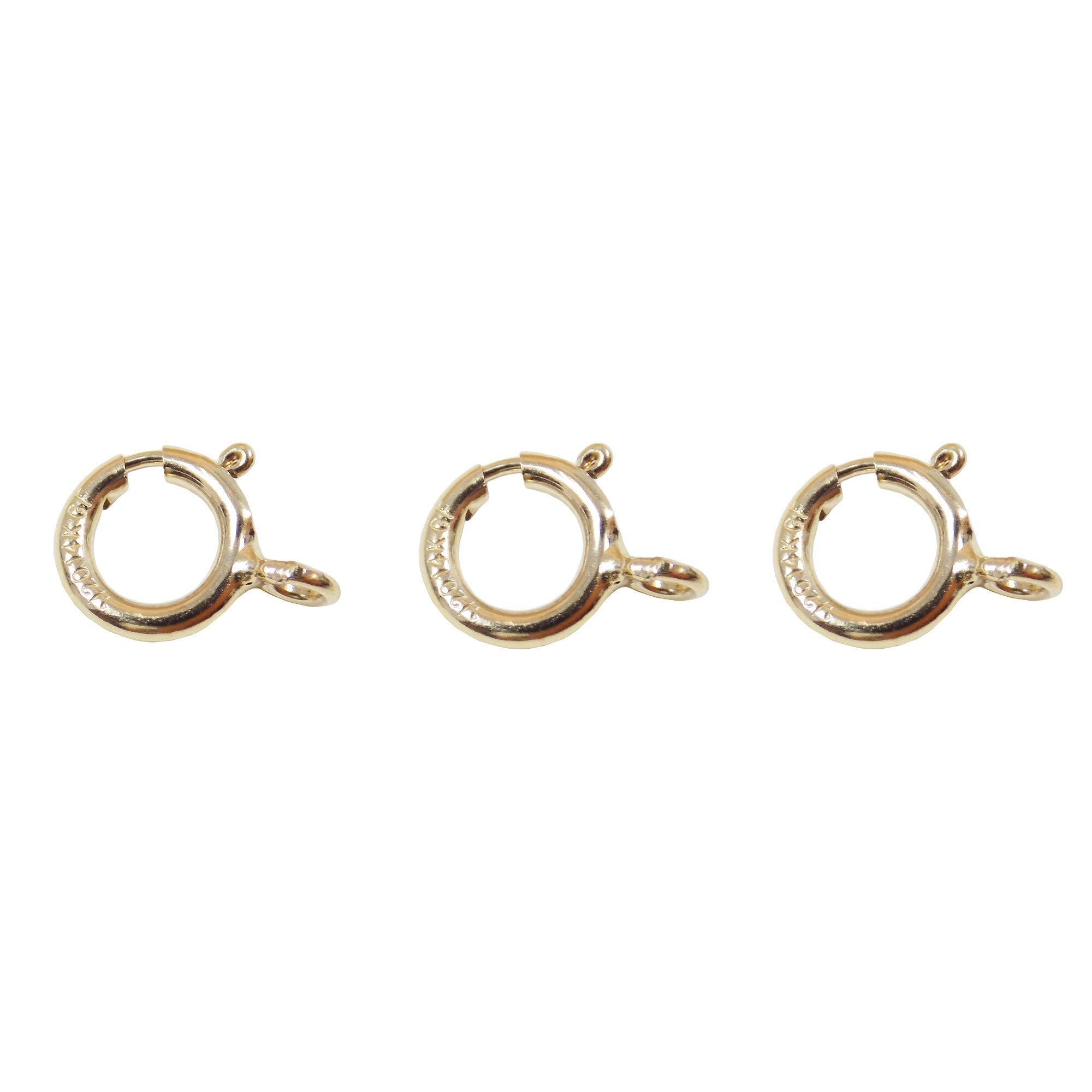 Spring Ring Clasp 6mm. 14 K Gold Filledw/ closed ring.