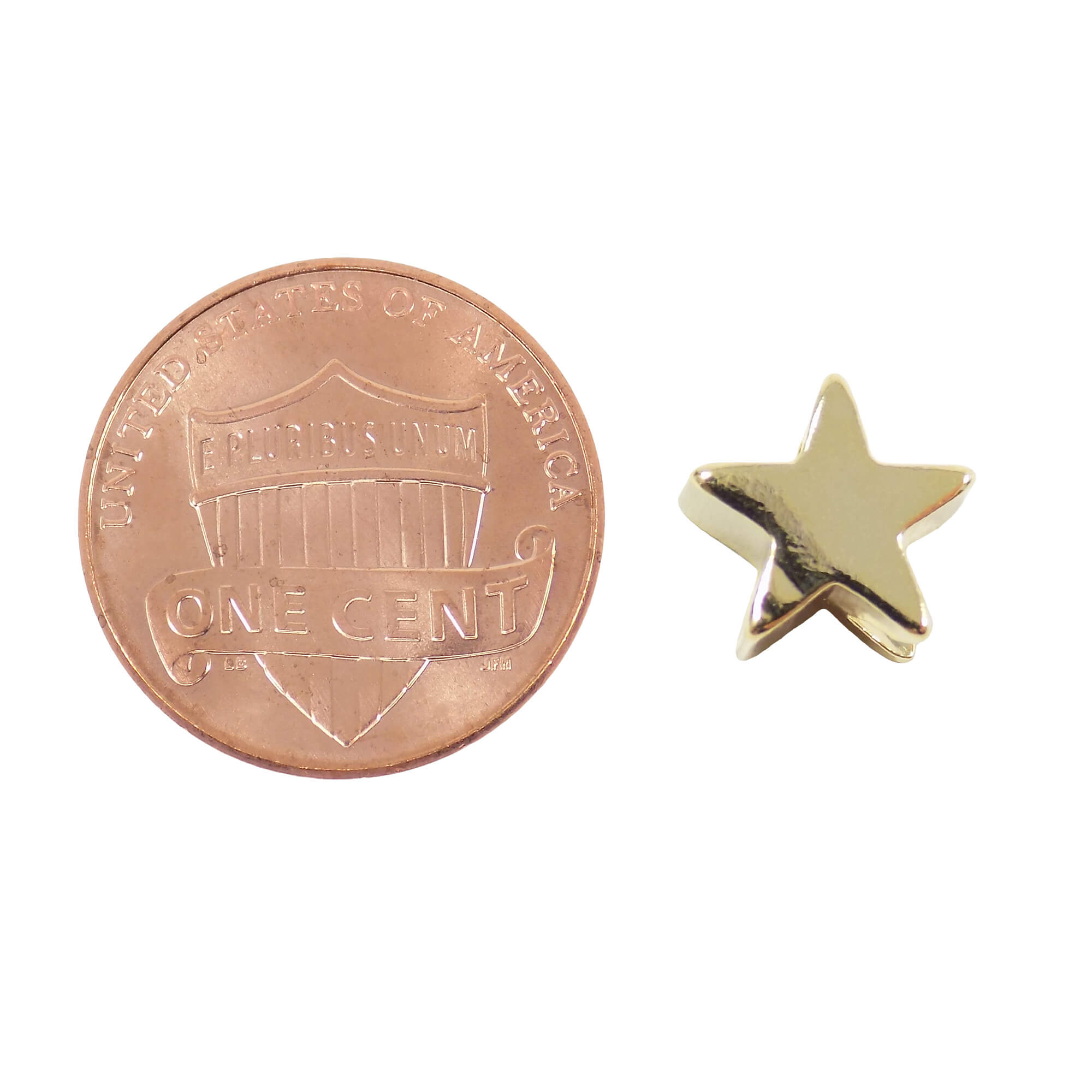 Gold Star Charm, Gold Plated Star Spacer Beads 10.9x11.3mm, Sliding Star Separator, Star Pendant