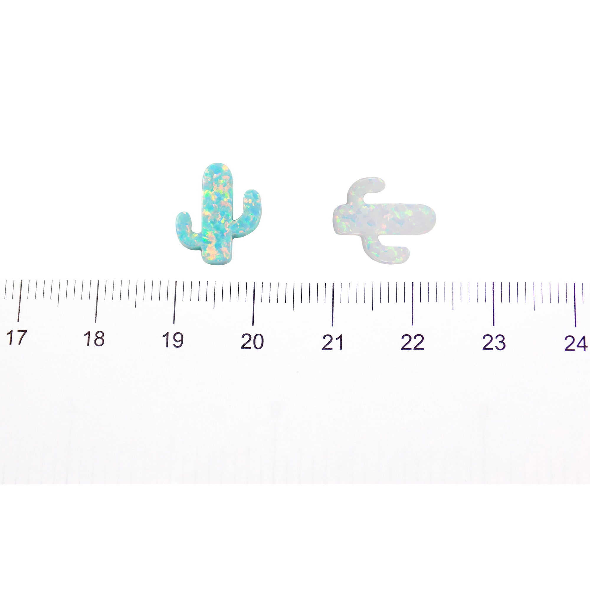 lab-created cactus charms pendants