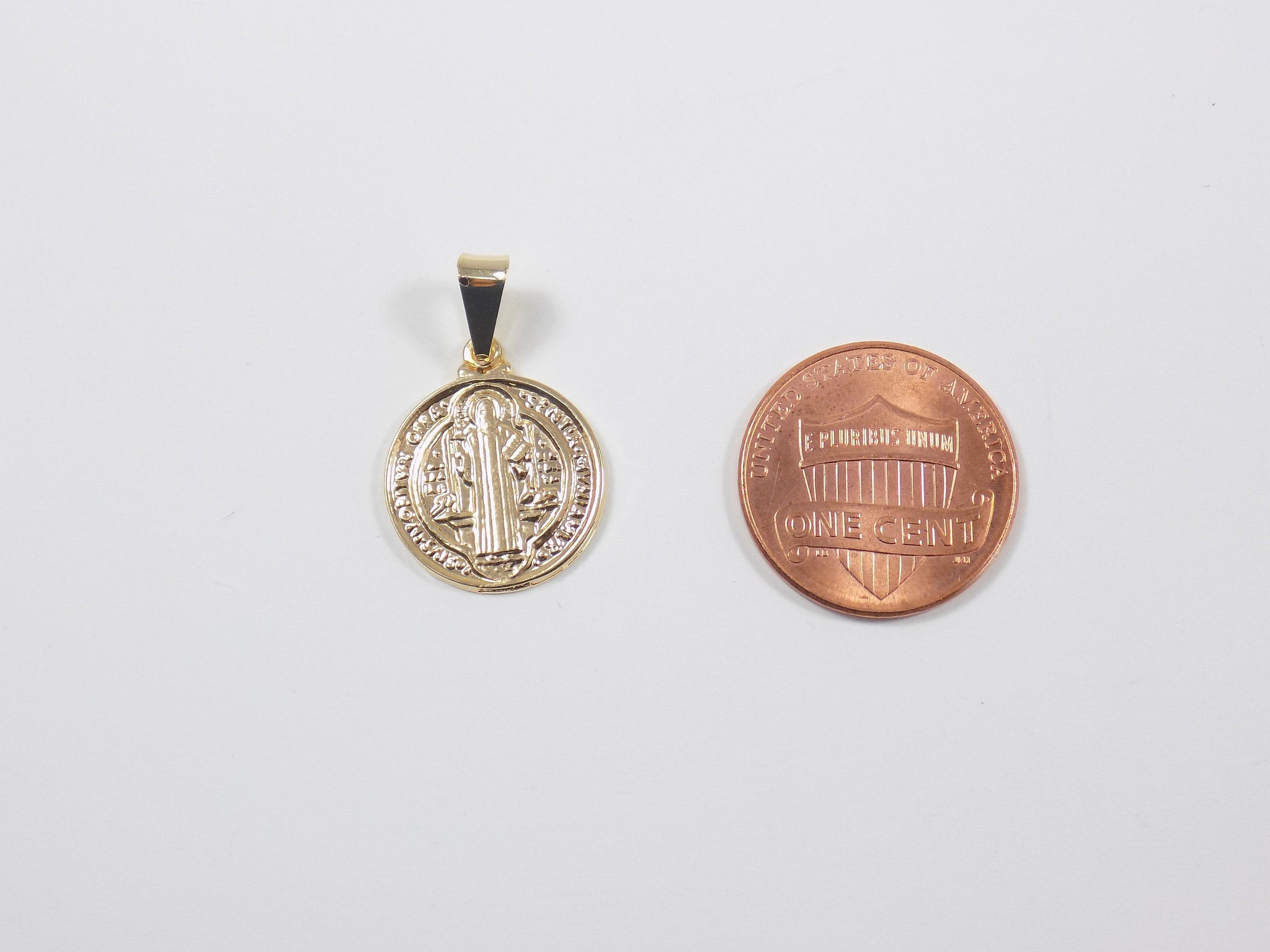St. Benedict Medal - Saint Benedict Medallion Double Sided - Catholic Medal - Medalla de San Benito - Religious Pendant