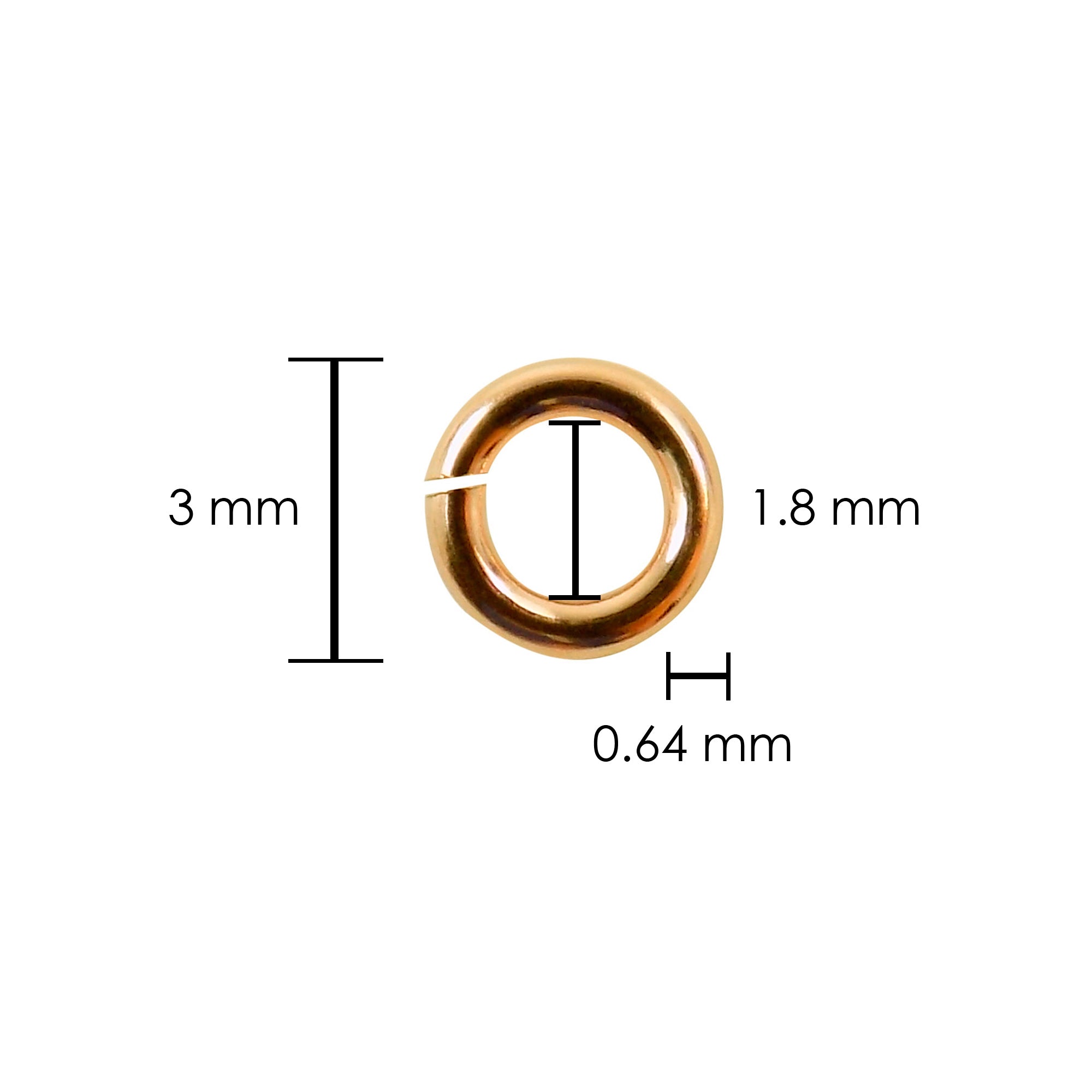 gold open jump ring wholesale