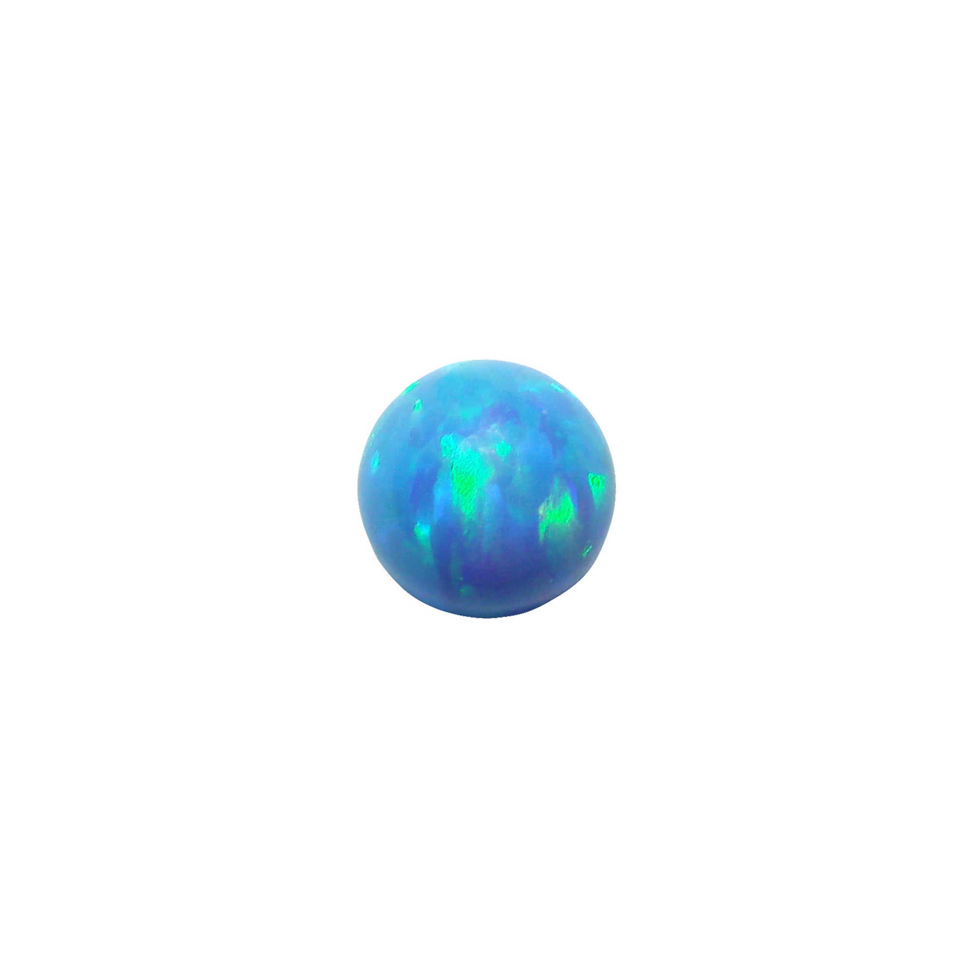 light blue opal bead. Authentic Lab-created Opal Round Beads 4mm.