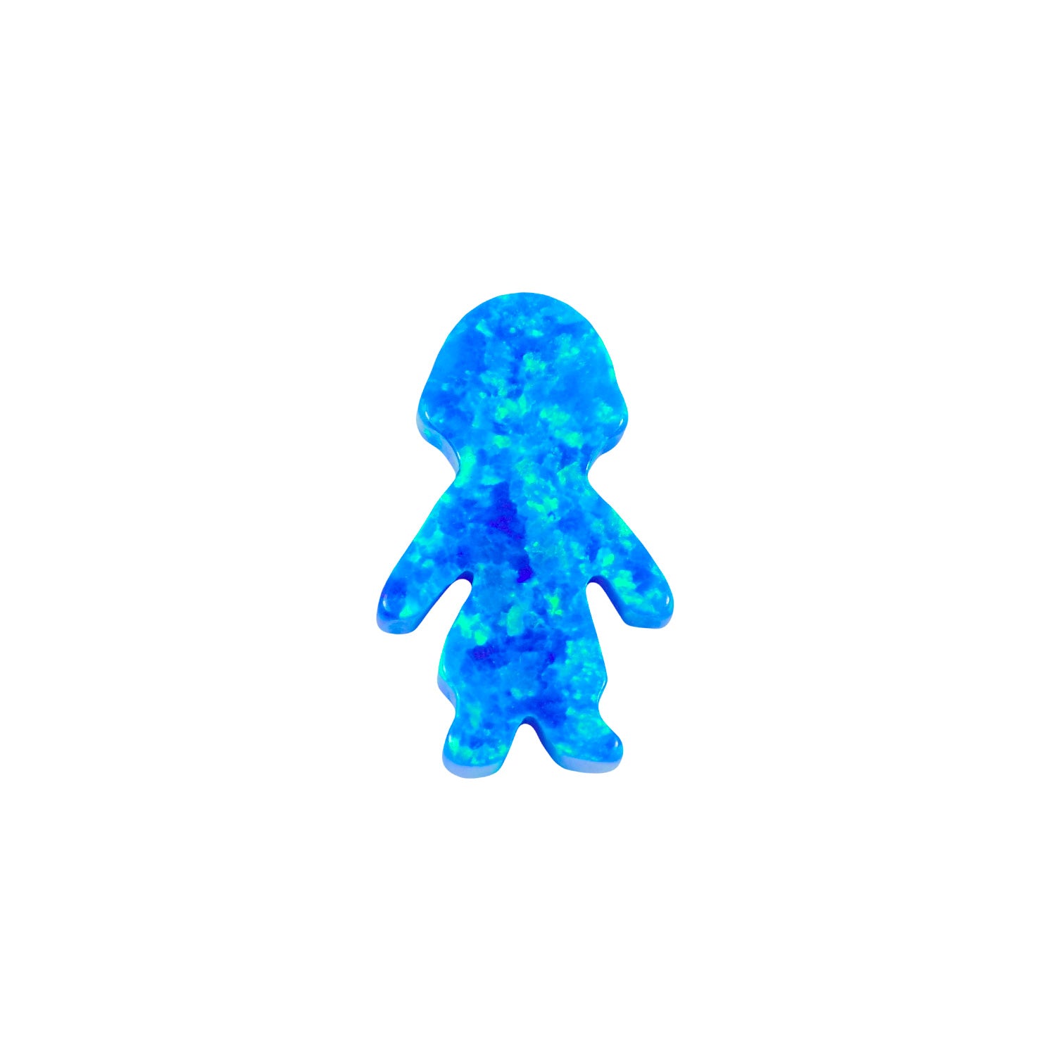 blue opal boy bead