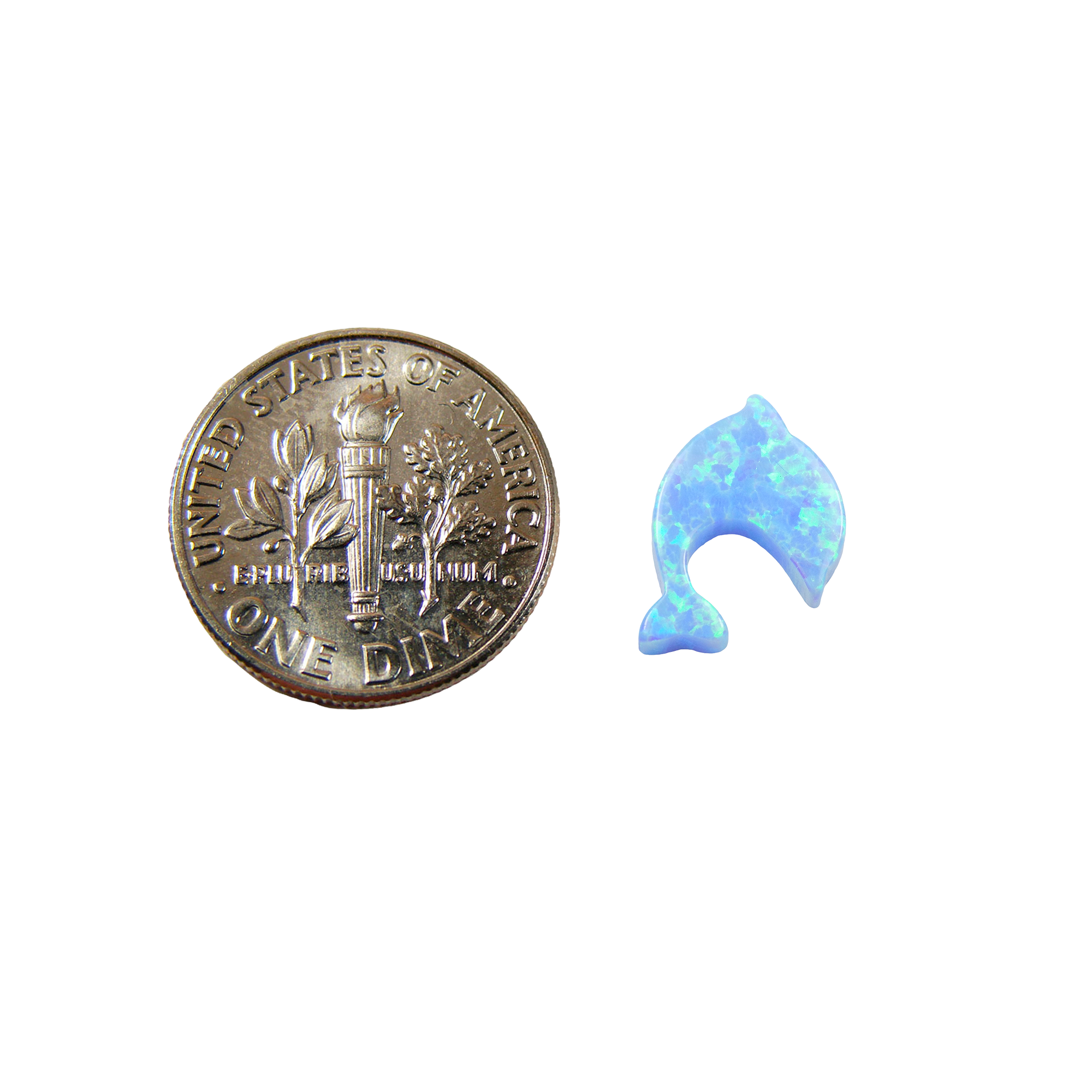 dolphin opal bead
