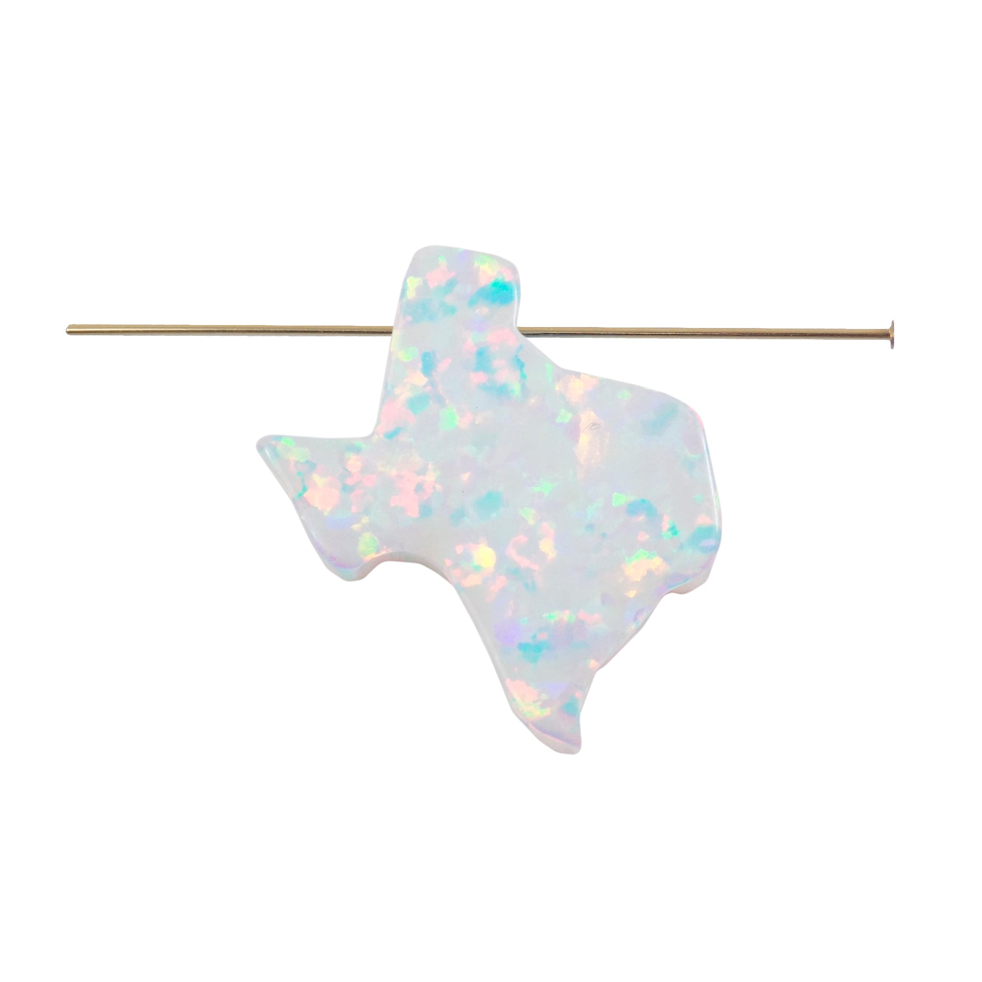 white texas state pendant