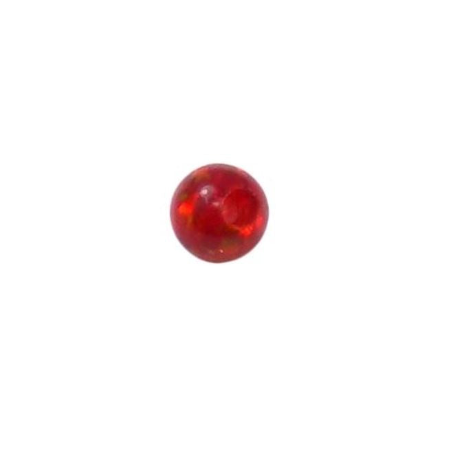 opal bead red 4mm. 4mm Opal Round Beads Synthetic Fully Drilled Hole Charms