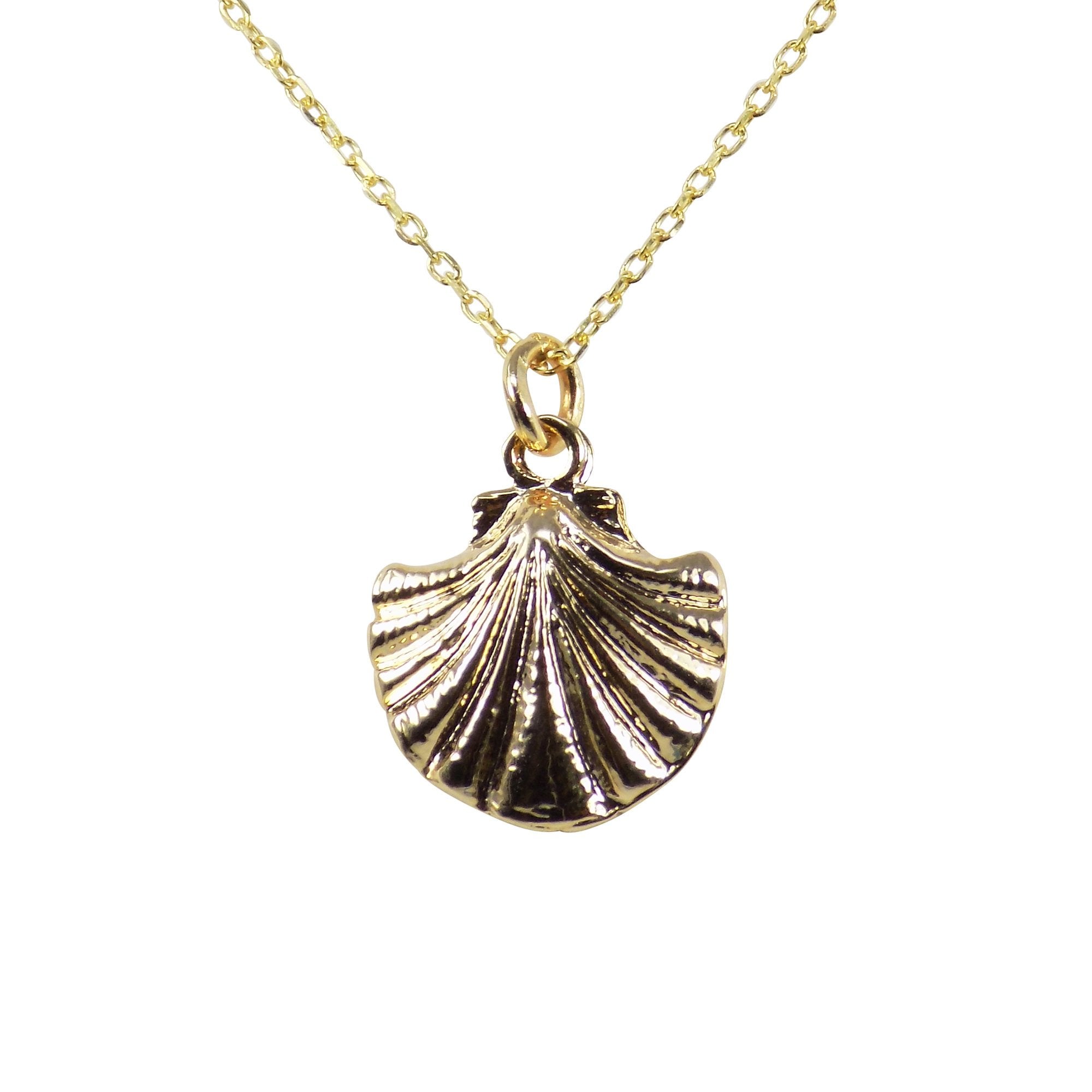 Scallop Charm, Oyster Pendant, Gold Plated 18K, Sea Shell Pendant, Tiny Shell Charm, Summer Charm Sea Pendant Wholesale
