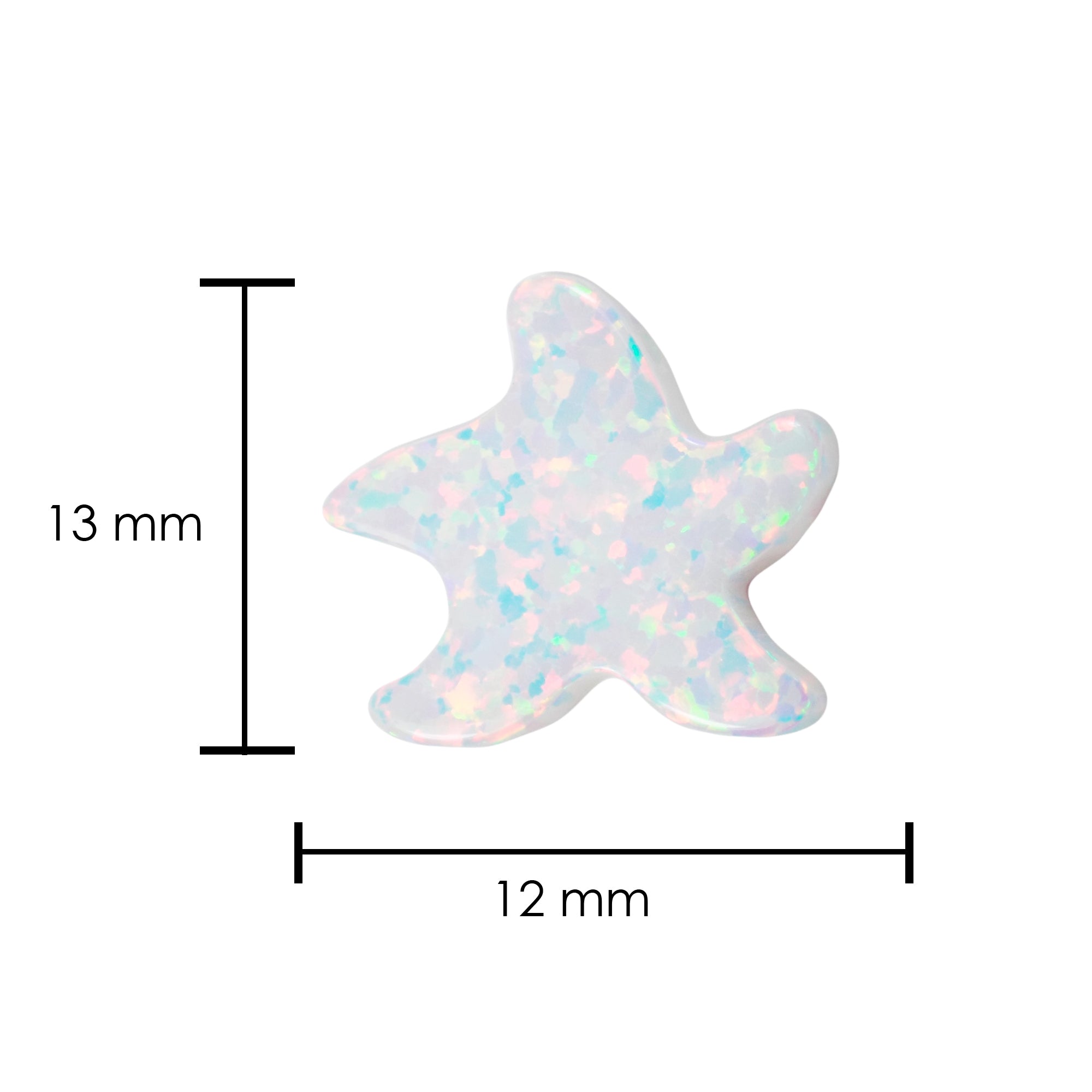 white starfish opal pendant