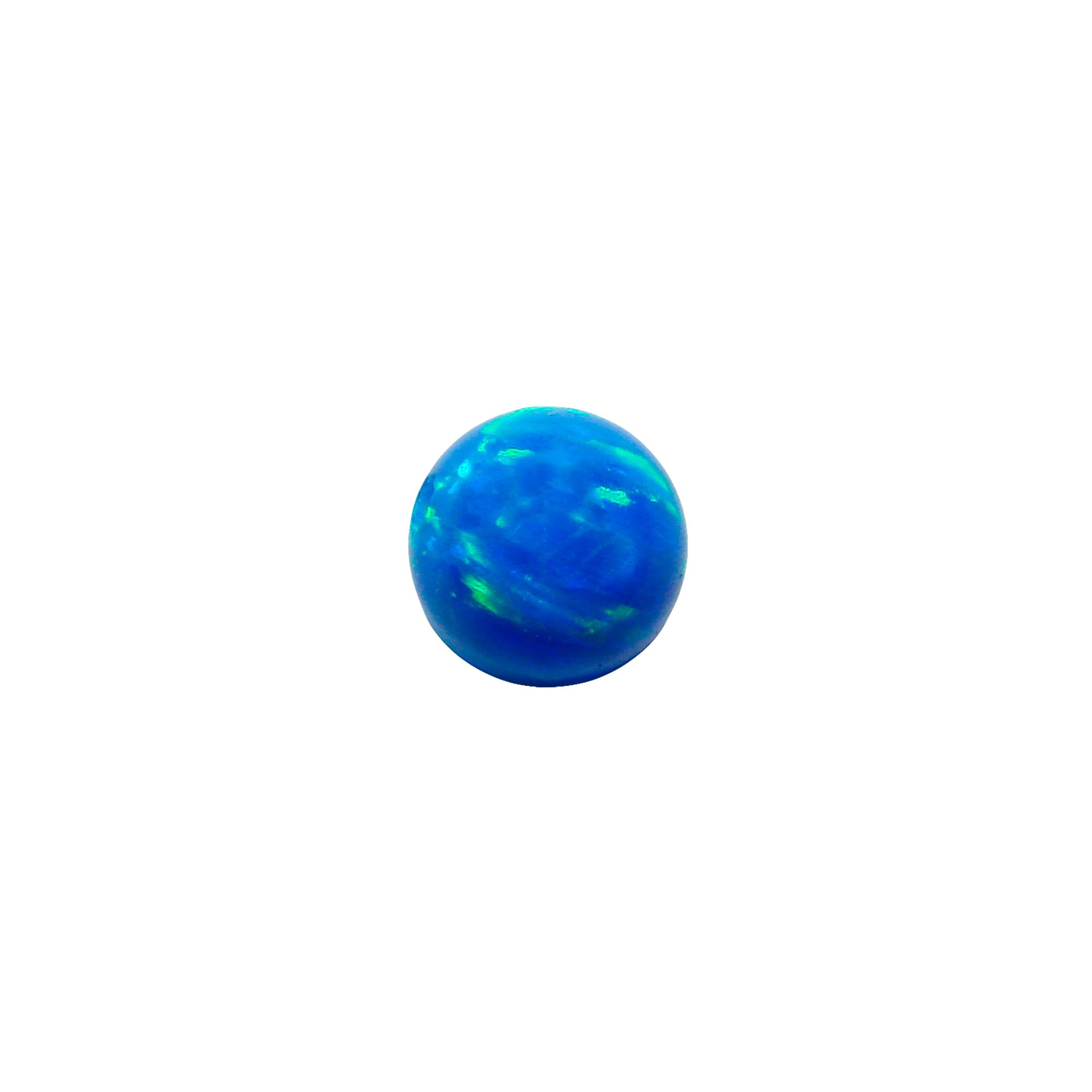 blue opal bead. Authentic Lab-created Opal Round Beads 4mm.